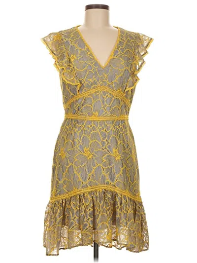 Pre-owned Adelyn Rae Cocktail Dress In Yellow