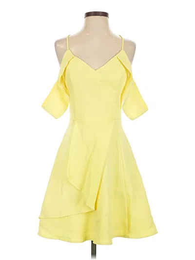 Pre-owned Adelyn Rae Cocktail Dress In Yellow