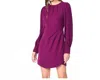 Adelyn Rae Eden Draped Mini Dress In Orchid In Purple