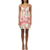Adelyn Rae Fei Embroidered Contrast Scalloped Minidress