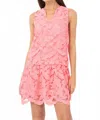 Adelyn Rae Francesca Drop Waist Mini Dress In Bubblegum Pink In Pink