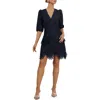 Adelyn Rae Harper Lace Minidress In Navy