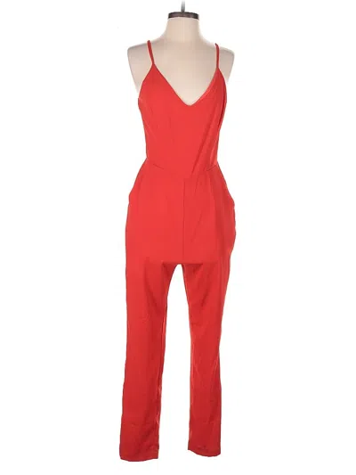 Pre-owned Adelyn Rae Jumpsuit In Red