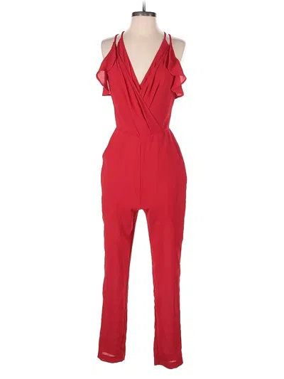 Pre-owned Adelyn Rae Jumpsuit In Red