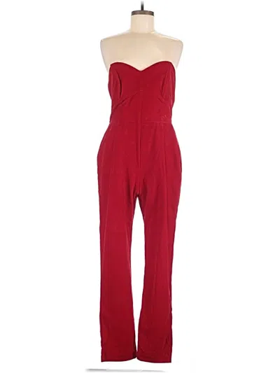 Pre-owned Adelyn Rae Jumpsuit In Red