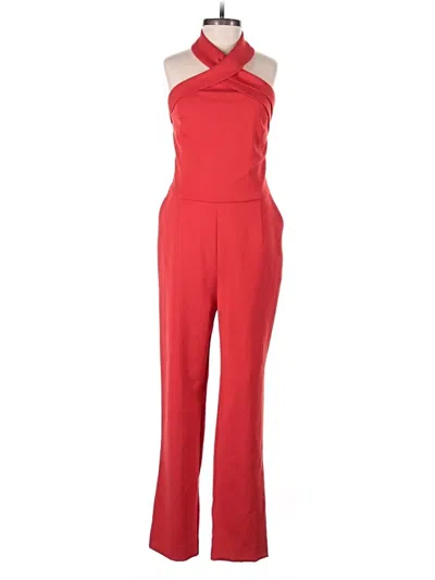 Pre-owned Adelyn Rae Jumpsuit In Red
