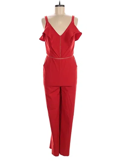 Pre-owned Adelyn Rae Jumpsuit In Red