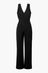 Adelyn Rae Kelli Deep V Jumpsuit In Black In Black