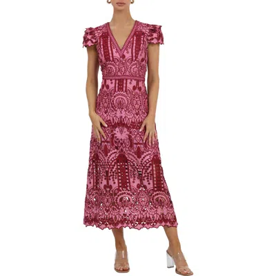 pink and blue lace dress Fiona Lace Dress (lavender pink) 4T