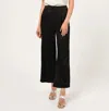 Adelyn Rae Lucia Pleat Front Wide Leg Trousers In Black In Black