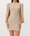 Adelyn Rae Maddy Sequin Dress In Champagne In White
