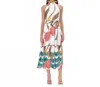 Adelyn Rae Maisy Printed Tiered Maxi Dress In White Multi In Multi