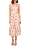 Adelyn Rae Merinda Eyelet Embroidered Dress In Pink