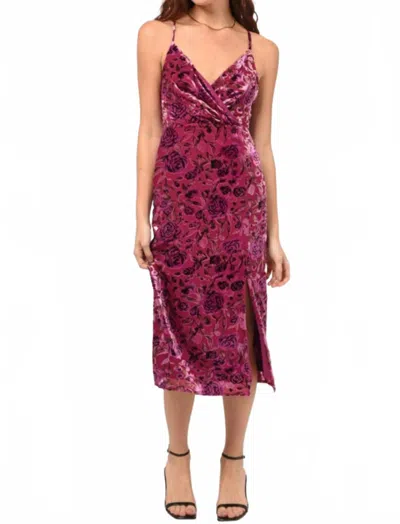 Adelyn Rae Prima Slip Dress In Pink