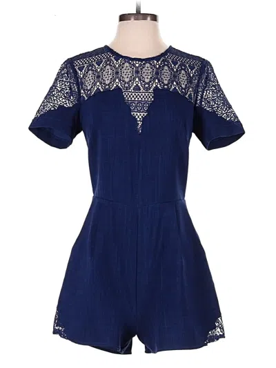 Pre-owned Adelyn Rae Romper In Blue
