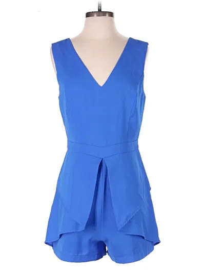Pre-owned Adelyn Rae Romper In Blue
