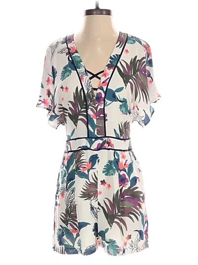 Pre-owned Adelyn Rae Romper In White