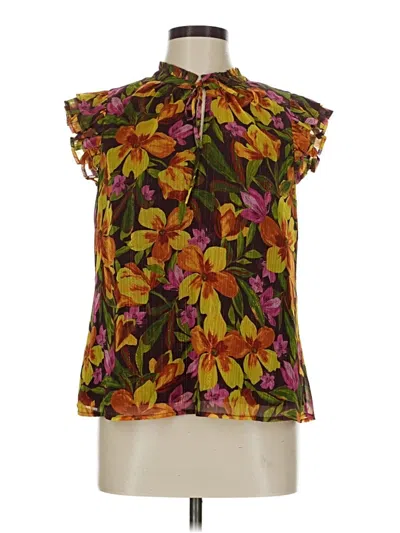 Adelyn Rae Sleeveless Blouse In Brown