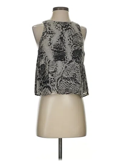 Pre-owned Adelyn Rae Sleeveless Blouse In Silver