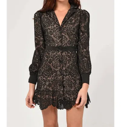 Adelyn Rae Sophie Lace Dress In Black