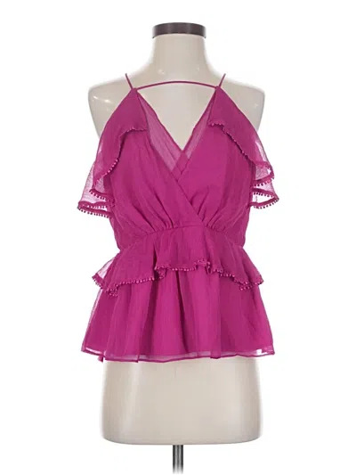 Pre-owned Adelyn Rae Tank Top Pink Halter Neckline Tops
