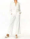 Adelyn Rae Toni High Rise Belted Trousers In White