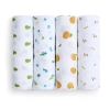 Aden + Anais 4-pack 100% Organic Cotton Muslin Swaddles In White