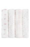 Aden + Anais 4-pack Classic Swaddling Cloths In Lovely Reverie