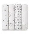 Aden + Anais Twinkle Swaddles In White