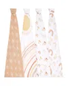 Aden And Anais 4 Pk. Printed Classic Swaddles In Keep Rising