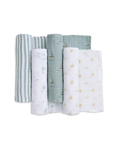 Aden And Anais Boys' Cotton Muslin Swaddle Blankets, 4 Pack