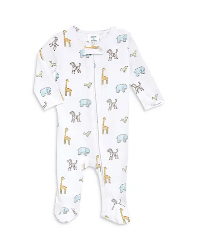 Aden And Anais Unisex Animals Print Comfort Zip Front Footie - Baby In Jungle Jam