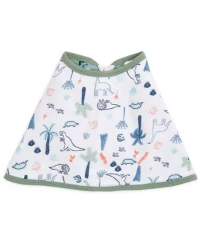 Aden By Aden + Anais Baby Boys Printed Cotton Muslin Burpy Bib In Med Green