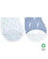 Aden By Aden + Anais Oceanic Burpy Bibs, Pack Of 2 In Blue