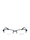 Adensco Ladies Blue Rectangular Eyeglass Frames Ad230 In White