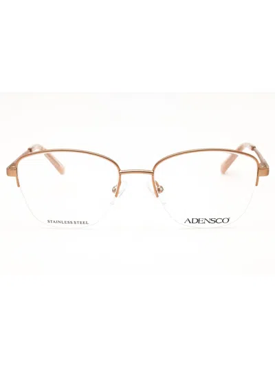 Adensco Ad 252 Eyeglasses In Mt Burgundy /clear Demo Lens