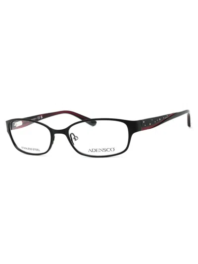 Adensco Contemporary Rectangular Eyeglasses In Black