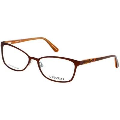 Adensco Ladies Brown Square Eyeglass Frames Ad2220tui0053 In Multi