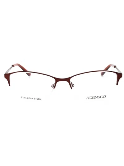 Adensco Metal Rectangular Women's Eyeglasses In Black