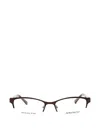 Adensco Rectangle-frame Glasses In Brown