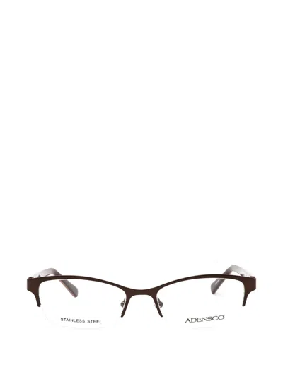 Adensco Rectangle-frame Glasses In Brown