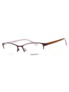 Adensco Rectangular Women's Eyeglasses - Elevated Modern Style In Brown