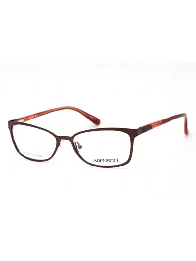 Adensco Modern Rectangular Eyeglasses For Women In Brown