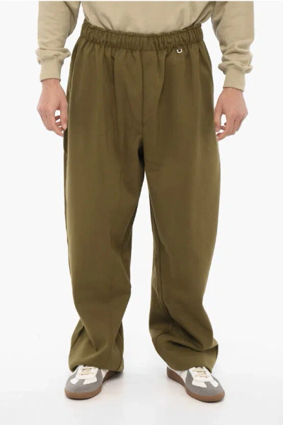 Ader Error 2-pockets Casual Trousers With Drawstring Waist In Green