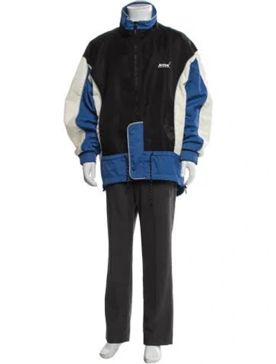 Pre-owned Ader Error 2019 Colorblock Pattern Jacket In Black