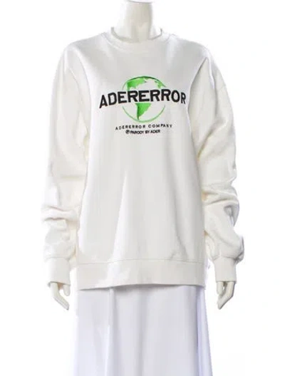 Pre-owned Ader Error 2019 Graphic Print Sweatshirt In Neutral