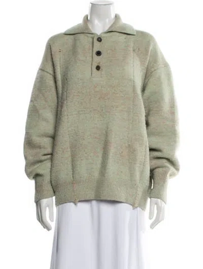 Pre-owned Ader Error 2021 Tweed Pattern Sweater In Metallic/neutrals