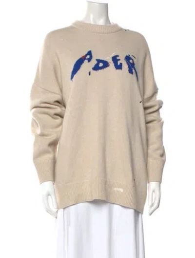 Pre-owned Ader Error 2021 Wool Sweater In Neutral