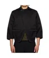 Ader Error Asymmetric Casual Jacket In Black