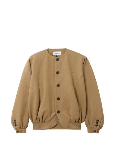 Ader Error Atte Button-up Jacket In Brown